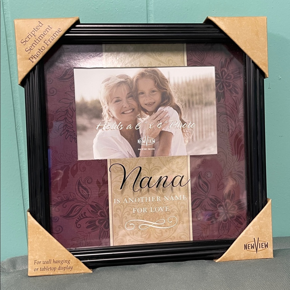 BNIB NEW VIEW SHADOW BOX “NANA IS ANOTHER NAME FOR LOVE” PHOTO FRAME HOLDS 6 x 4